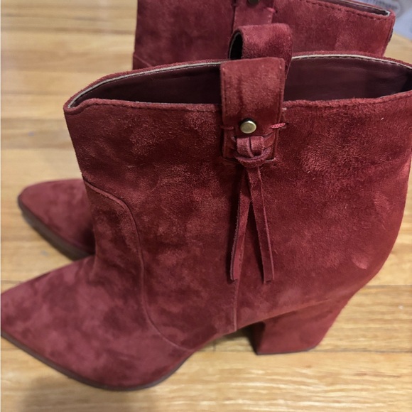 Sam Edelman Burgundy Heeled Boots - Picture 3 of 7